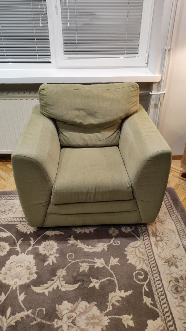 Sofa 3 os. z funkcją spania + fotel
