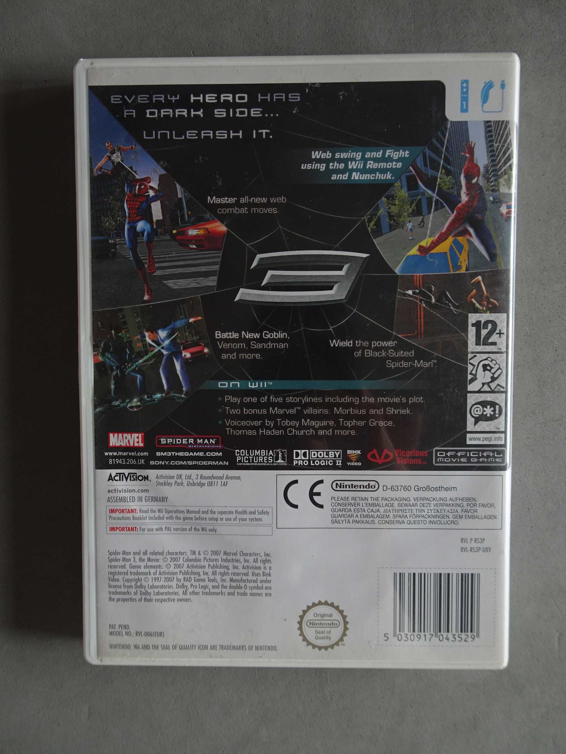 Jogo WII - WII Spider-Man