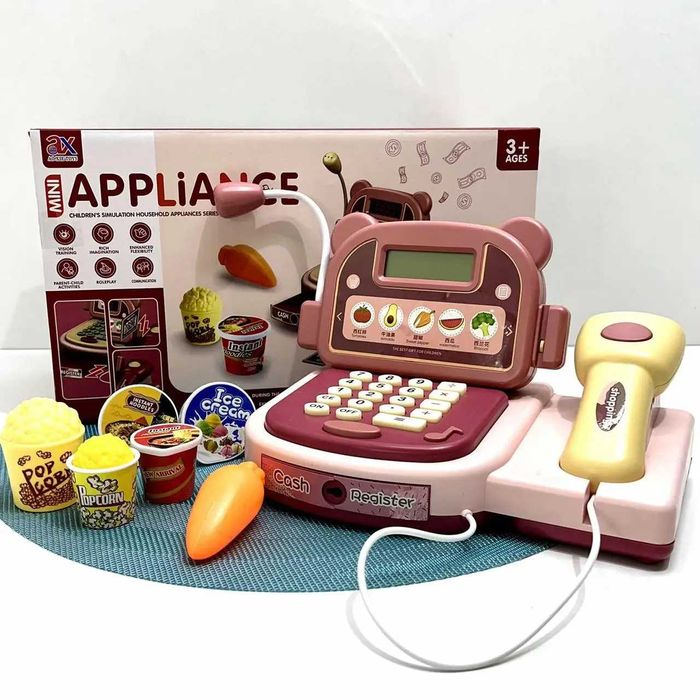 Касовий апарат дитячий зі сканером мікрофоном підсвічування