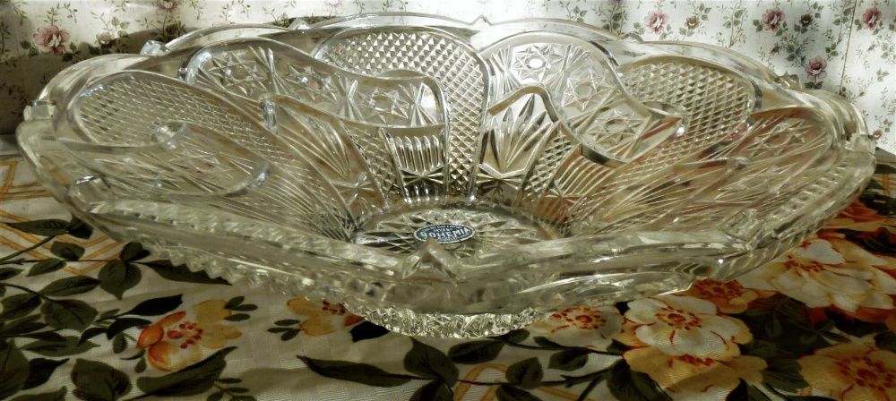 Фруктовница, салатница, конфетница (хрусталь, Богемия Чехия)