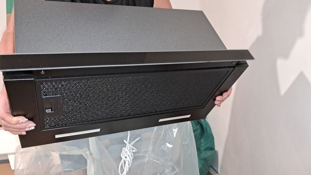 Okap pochłaniacz do zabudowy 60cm czarny