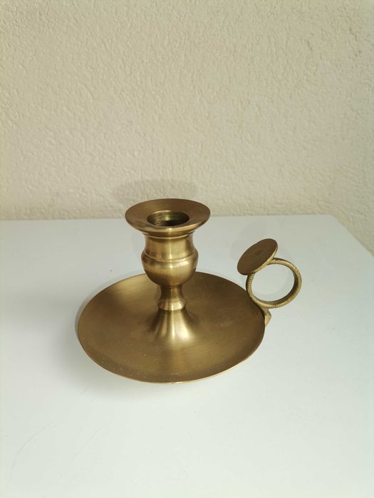 Castiçal em latão (cobre)