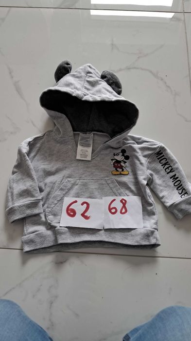 Bluza z kapturem niemowlęca myszka Miki Mickey Mouse Disney