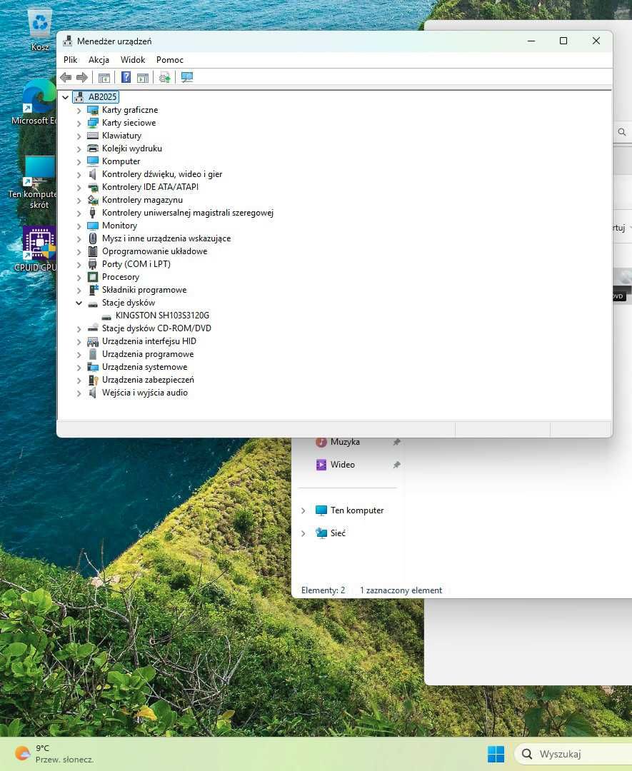 Komputer biurowy/ do firmy Dell i3-6100, RAM DDR4 Dysk SSD Win11, HDMI