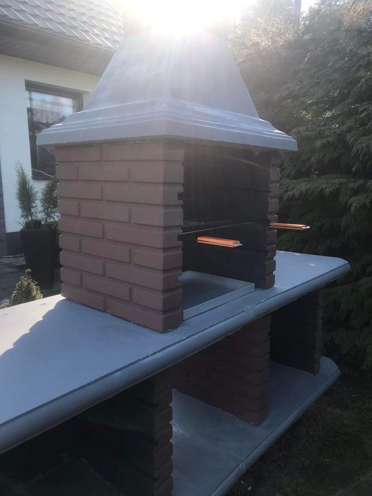 grill betonowy z blatem roboczym -cegiełka + klej gratis