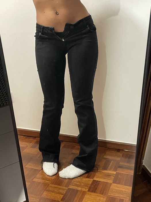 Calças largas pretas