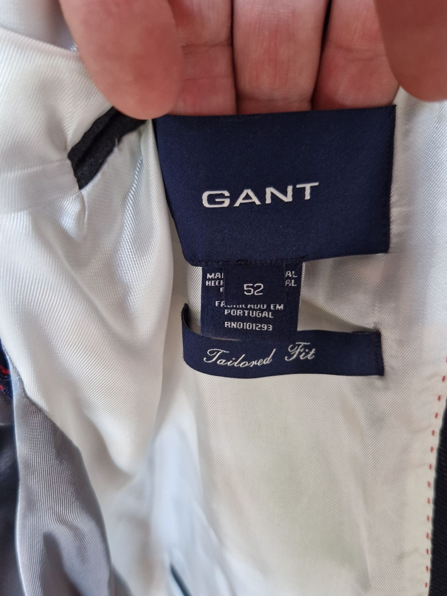 Blazer Gant Azul Escuro 52 100% lã