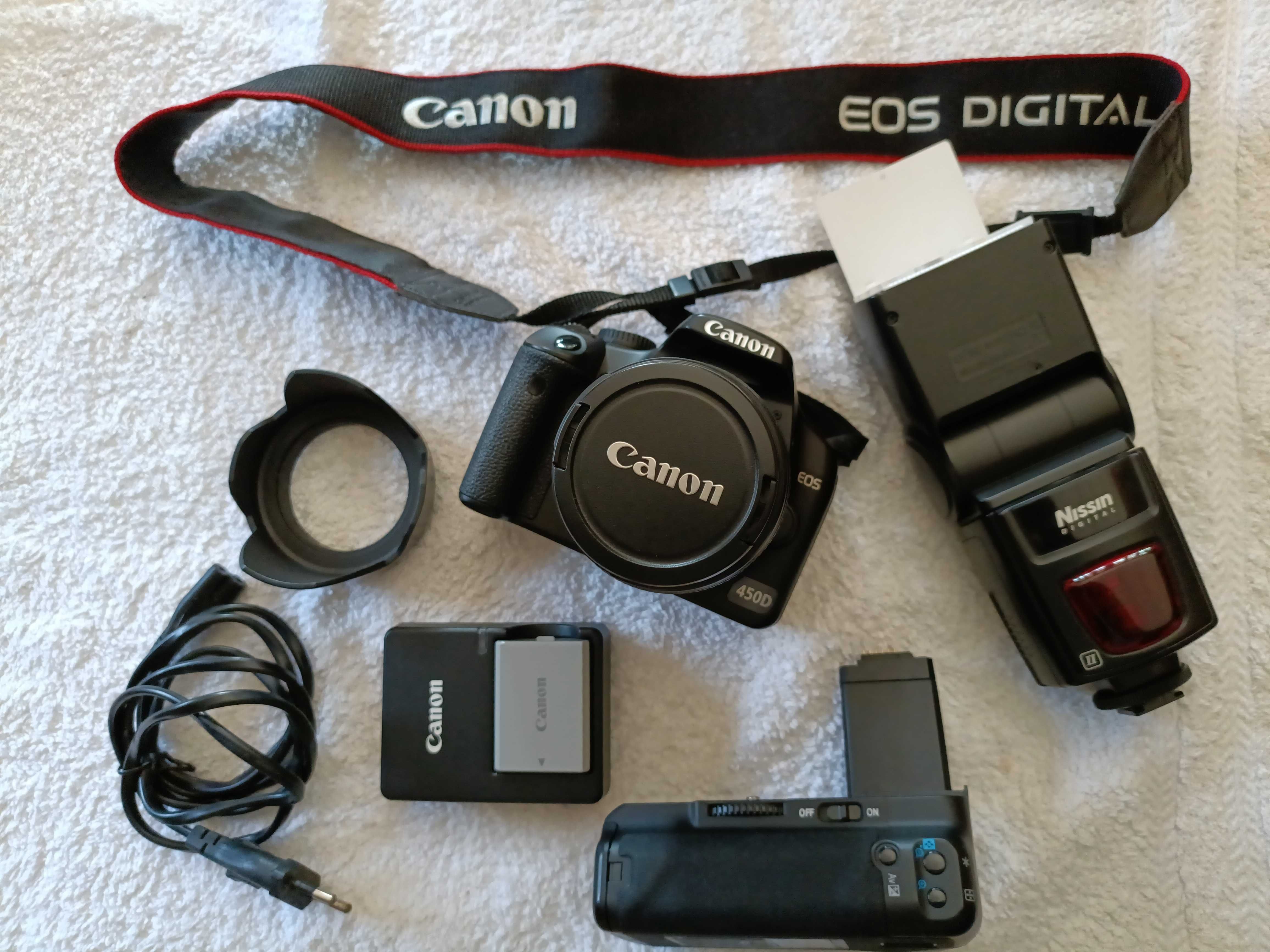 Canon EOS 450D - Como Nova / Vários extras.