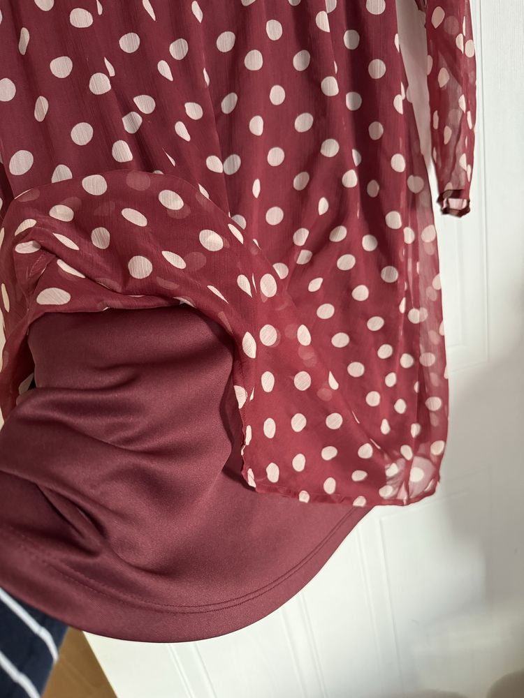 Lekka zwiewna sukienka w grochy Vila Clothes rozm 38