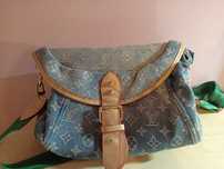 Torebka w stylu Louis Vuitton Denim Monogram Baggy GM