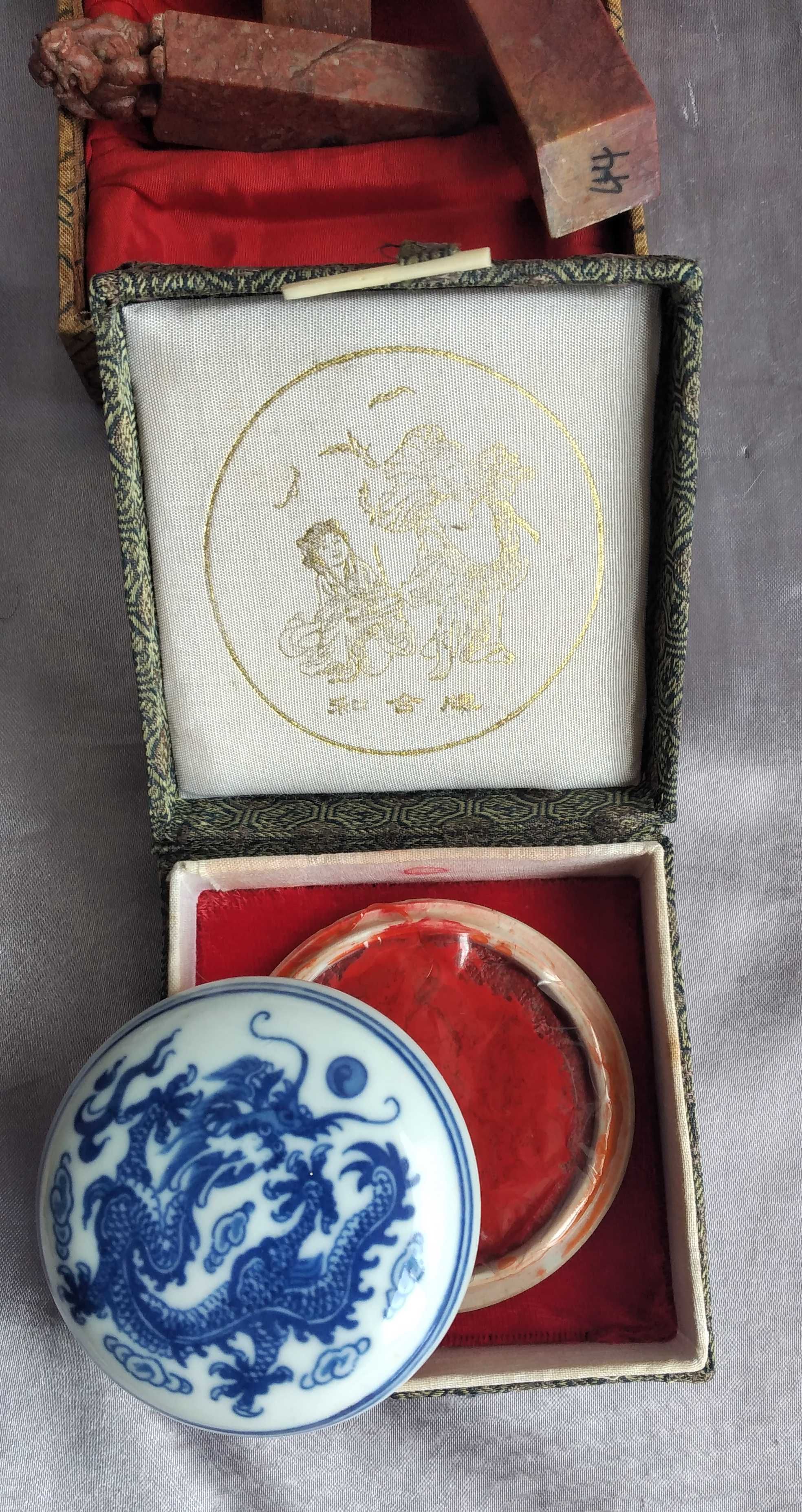 Pintura Oriental Chinesa - Carimbos - Tinteiros - Tinta da China