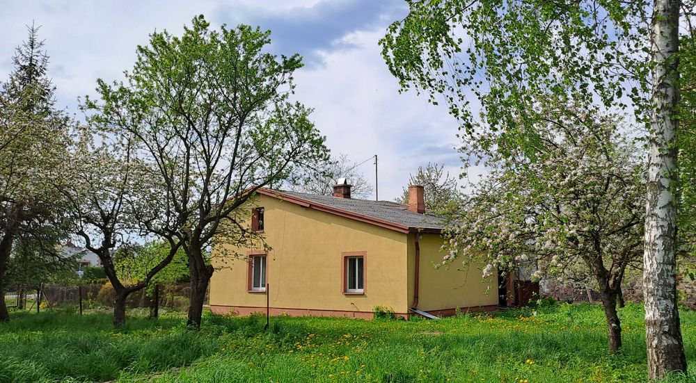 działka budowlana 5450m2 dom stodoła media asfalt