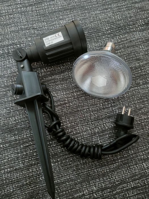 Holofote jardim com lâmpada led 80w