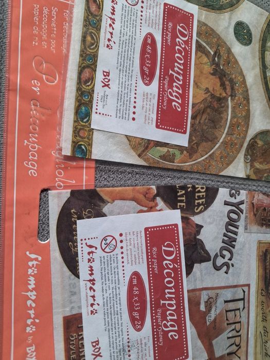 Decupage papier ryżowy, serwetki