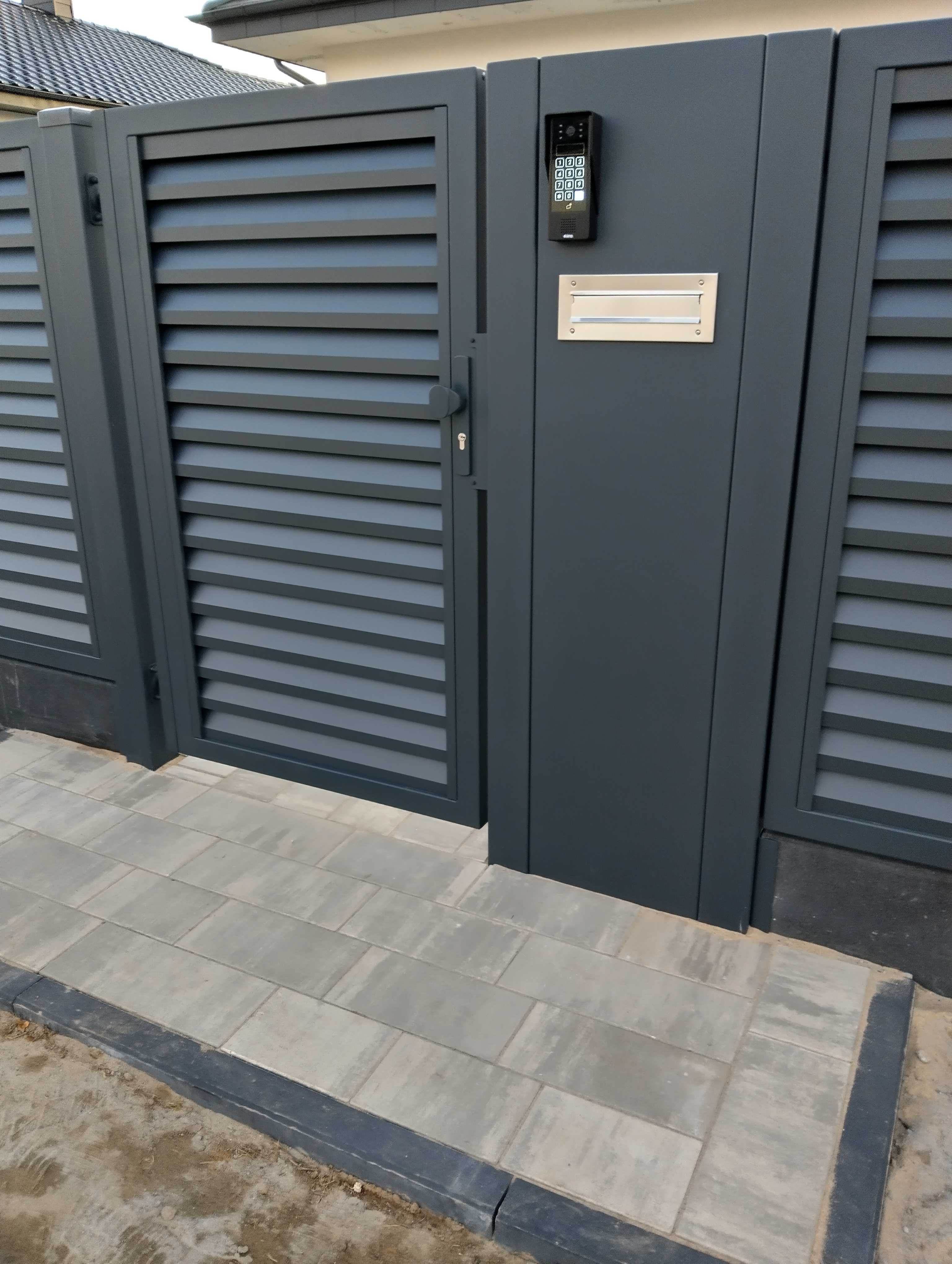 Ogrodzenie żaluzjowe, aluminium