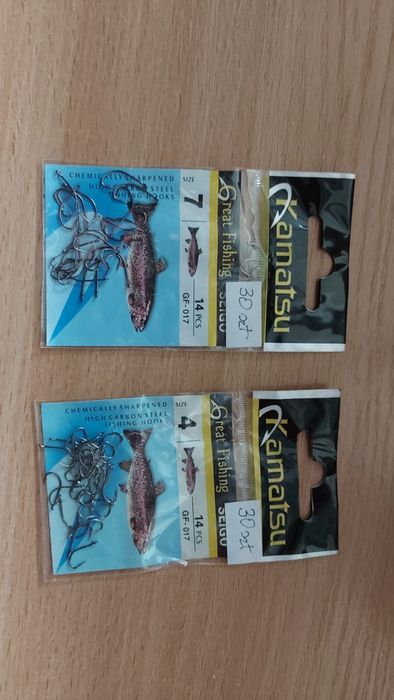 Haczyki wędkarskie rozmiary od 4 do 14 - 350 sztuk