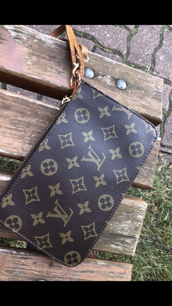 Torebka skóra naturalna canvas pachette monogram louis vuitton