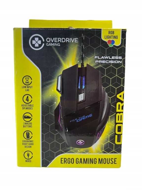 Myszka przewodowa Overdrive Gaming Cobra sensor optyczny