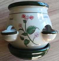 Ceramiczna doniczka na zioła