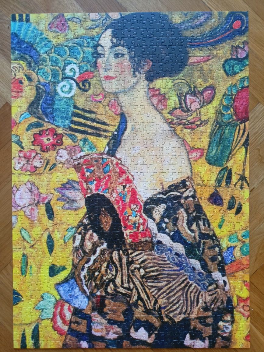 Puzzle Enjoy 1000 elementów, Dama z wachlarzem