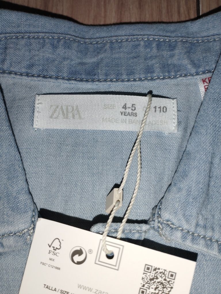 Koszula chłopięca roz. 110 Zara