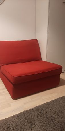 Ikea kivick fotel czerwony