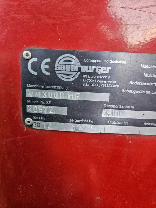 mulczer Sauerburger maschio, kuhn