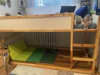 Łóżko dziecięce piętrówka Ikea Kura