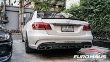 Диффузор на задний бампер Mercedes W212 AMG накладка на бампер
