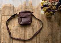 Torba męska skórzana listonoszka vintage – jak nowa