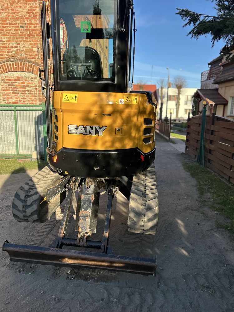 Minikoparka Sany SY26U  2022 rok umowa