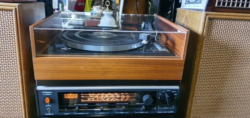 Gramofon ELAC plus Amplituner plus kolumny