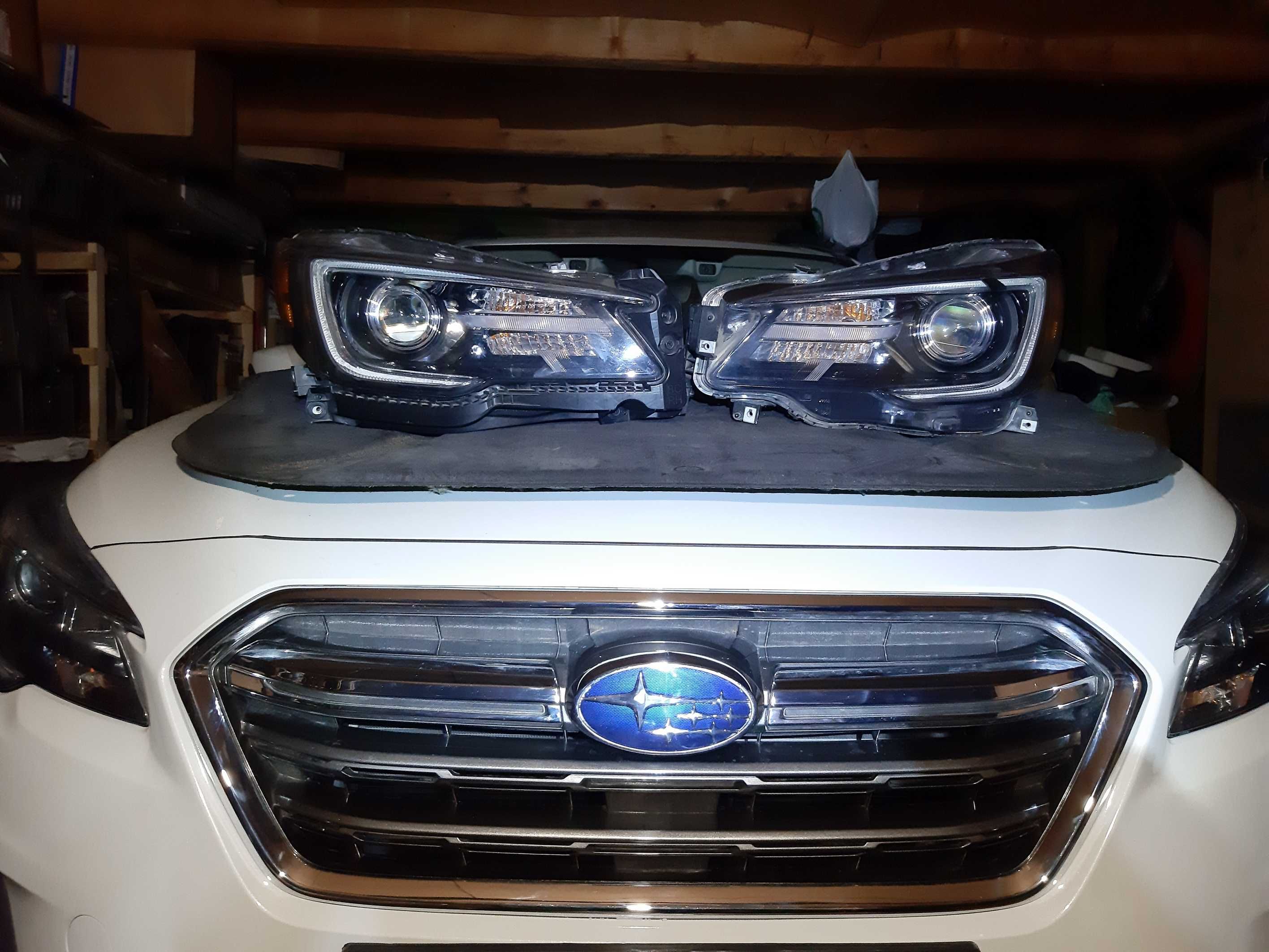 Перед Subaru Аутбек Outback Ascent бампер решотка капот Ful led фара