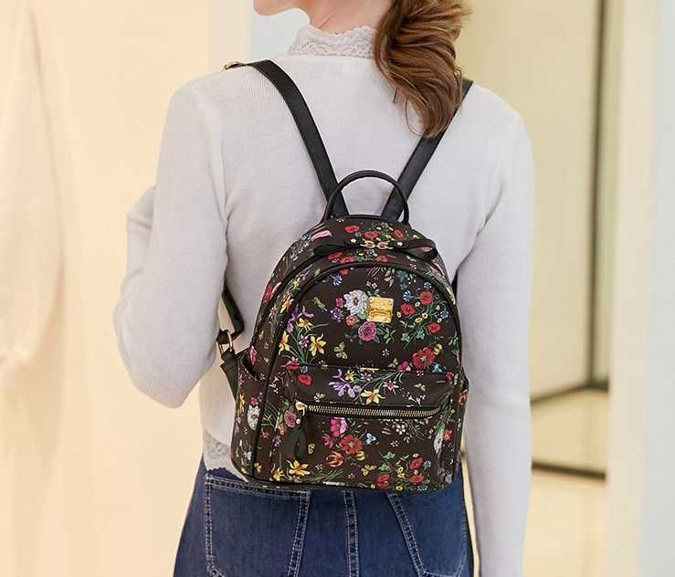 Детский рюкзак для девочек рюкзачок с цветочками прогулочный дитячий