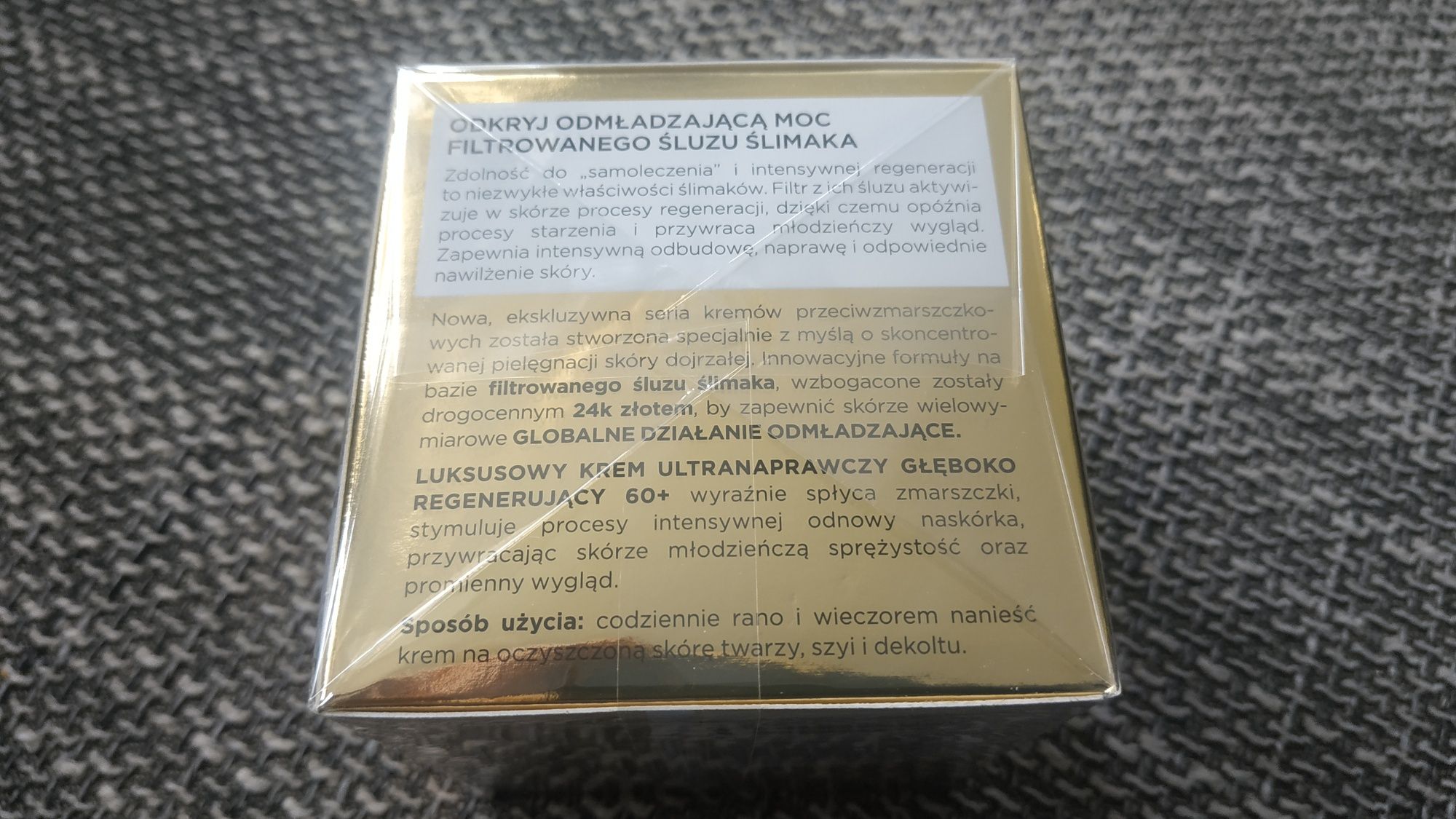 Eveline 24K Gold Krem Ultranaprawczy 60+ na dzień i noc 50 ml.