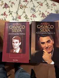 conjunto 2 livros de Aníbal Cavaco Silva - Autobiografia Política.