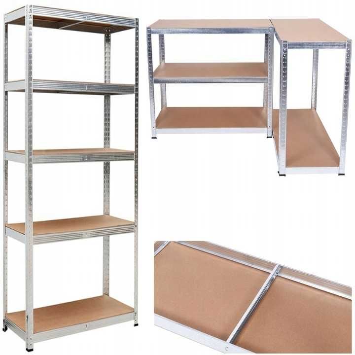 2x Regał magazynowy metalowy 180x90x40 5 półek 875kg WYPRZEDAŻ