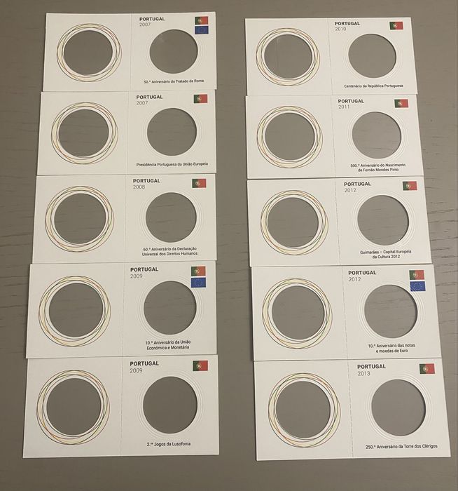Alvéolos Portugal moedas 2 euros