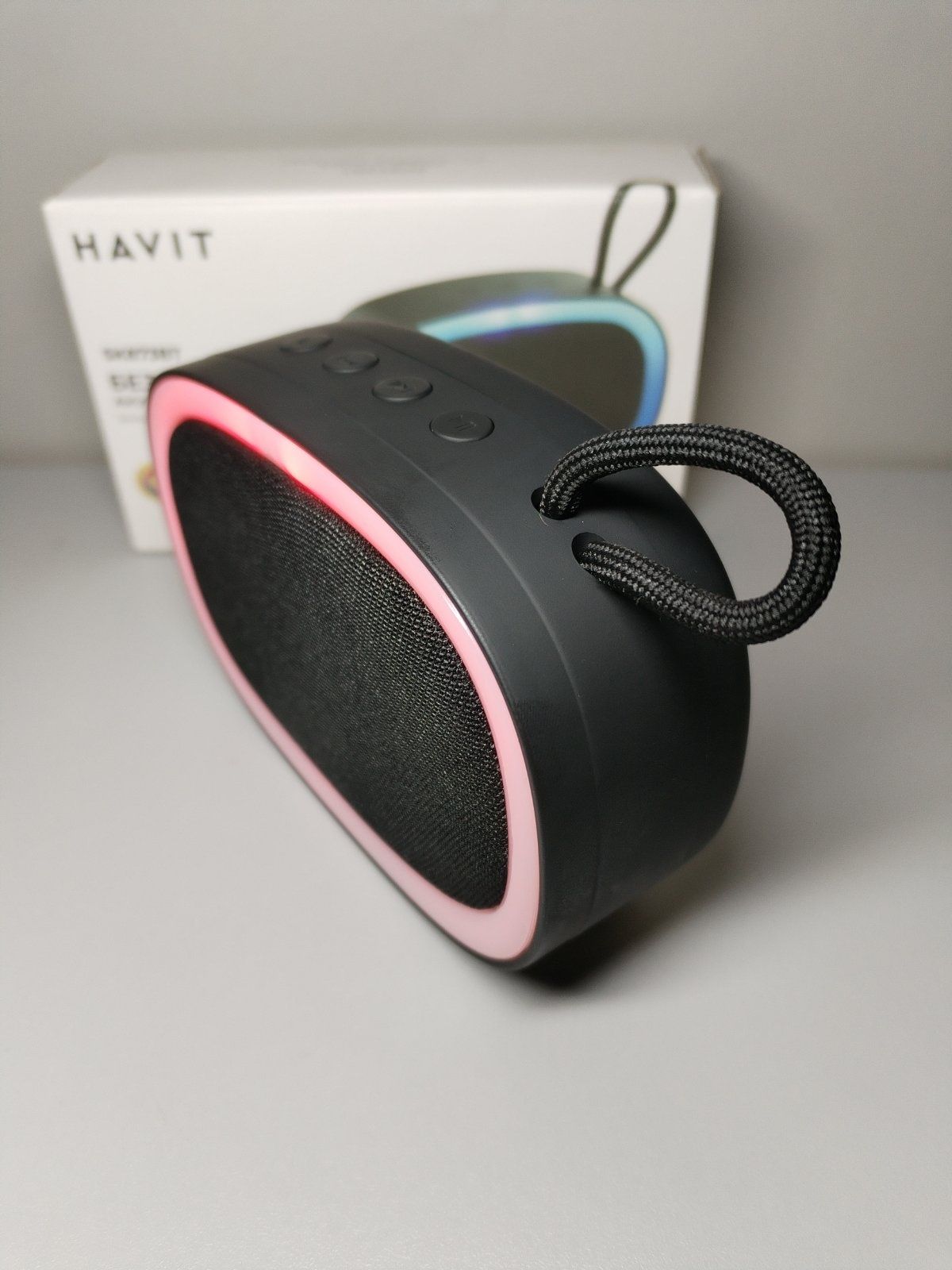 Блютуз колонка HAVIT hv-sk873bt с подсветкой (портативная акустика)