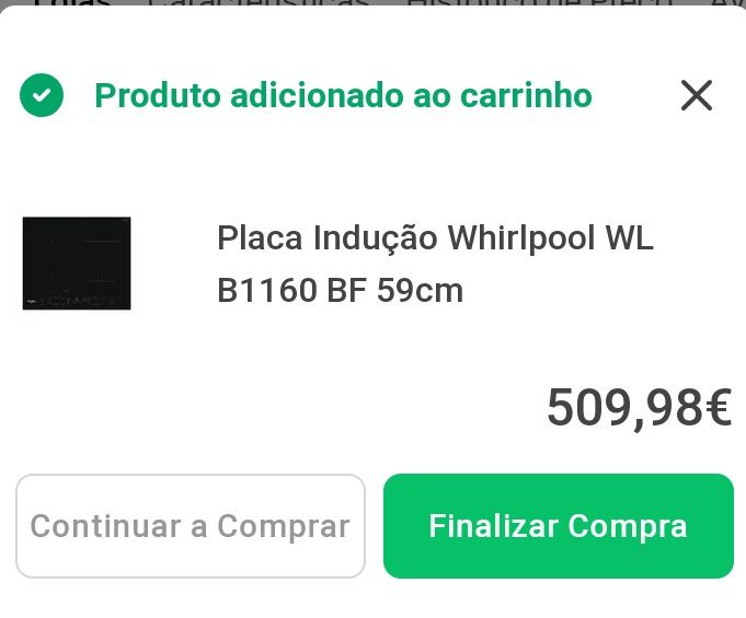 Placa de fogão indução Whirlpool