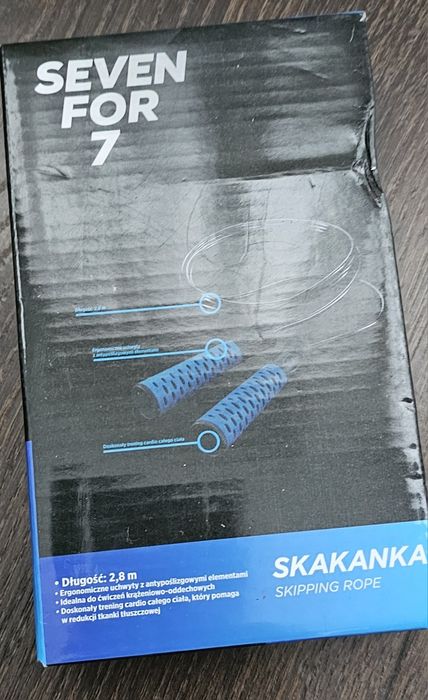 Skakanka  Seven for 7  2,8 m niebieska