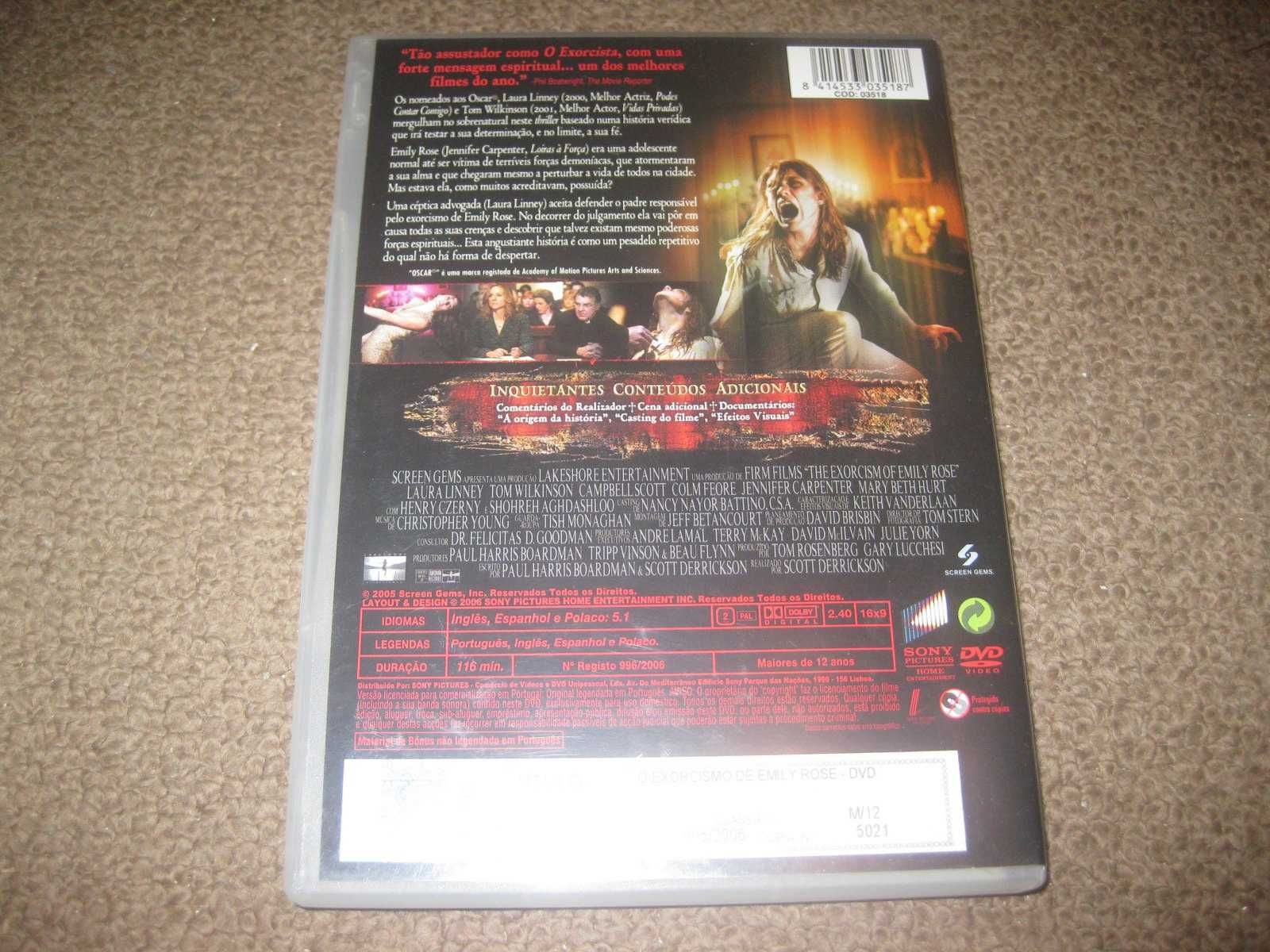 DVD "O Exorcismo de Emily Rose"