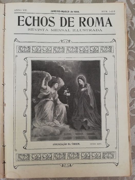 Revistas Religiosas - Coletânea de 1908 a 1910 - Echos de Roma Vol.III