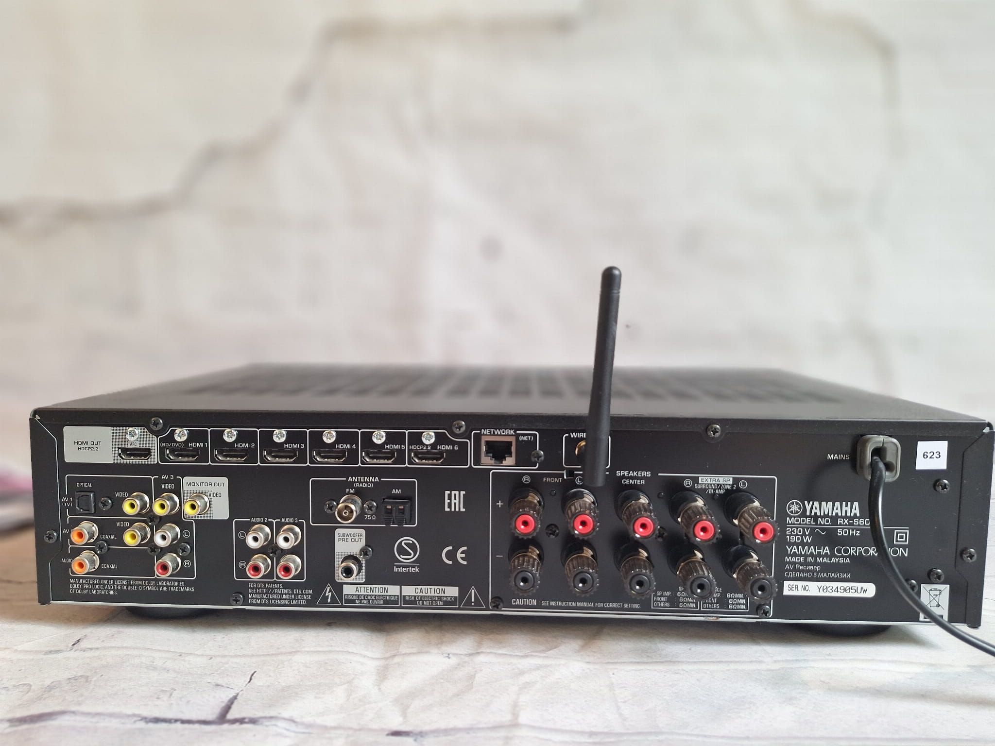 Yamaha Wifi Bt MusicCast  RX-S601 5.1 4k 60p dsd Hi res Net radio