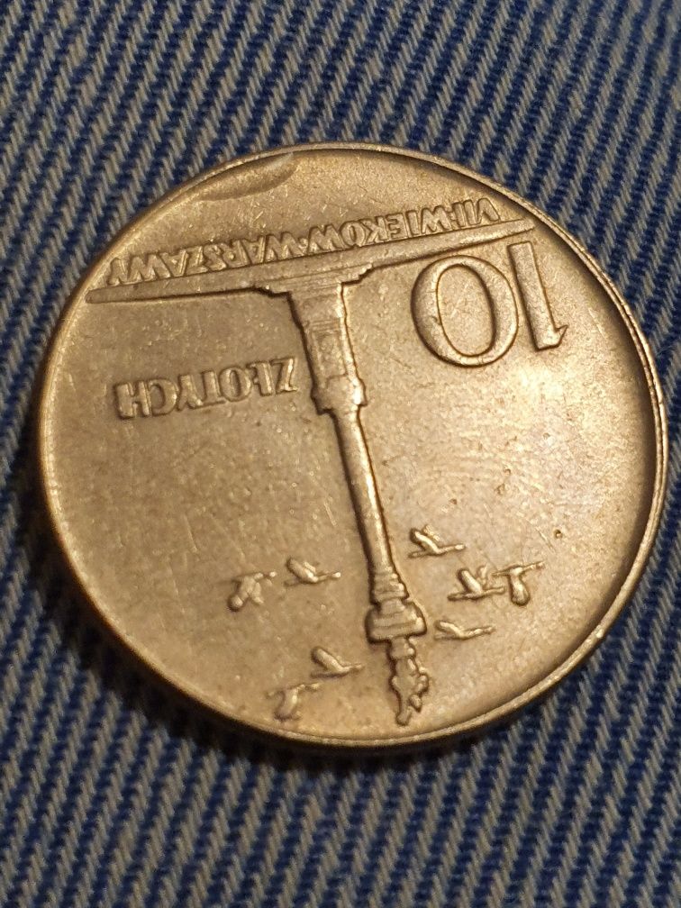 Moneta 10zl z 1965r VII wieków warszawy