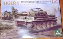 Tiger I Late-Production With Zimmerit 2in1 1:35 Takom 2199