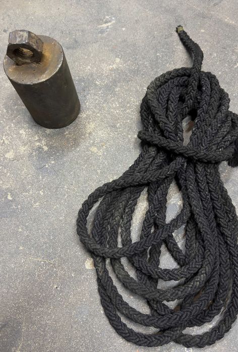 Ciężarek kotwiczny, kotwica 8kg + gruba lina 8m