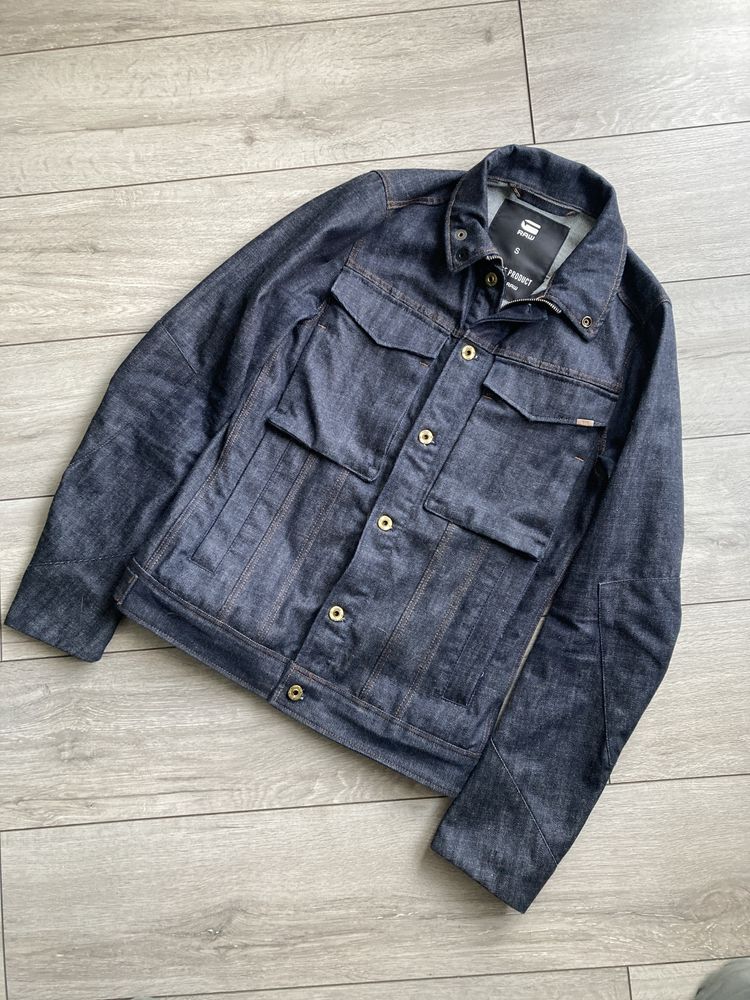 Куртка джинсова денімова G Star Vodan 3d slim jacket raw indigo
