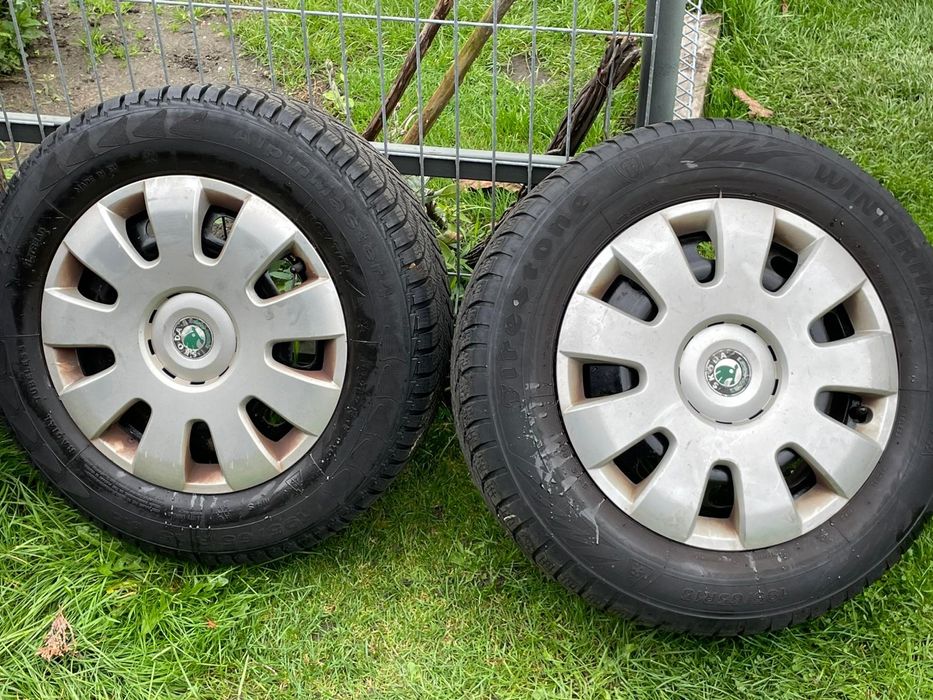 Koła felgi z oponami r15 golf octavia 5x100 195/65/15 zimowe opony