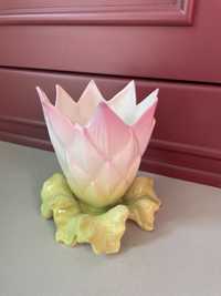Pojemnik wazon kwiat lotosu porcelana